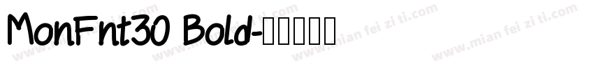 MonFnt30 Bold字体转换